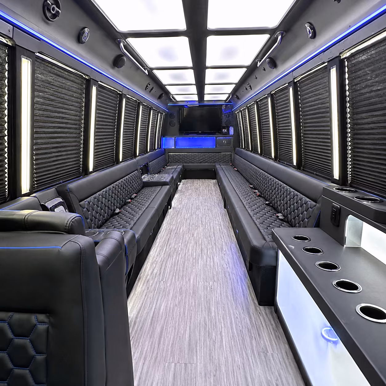 30 Passenger Party Bus Interior