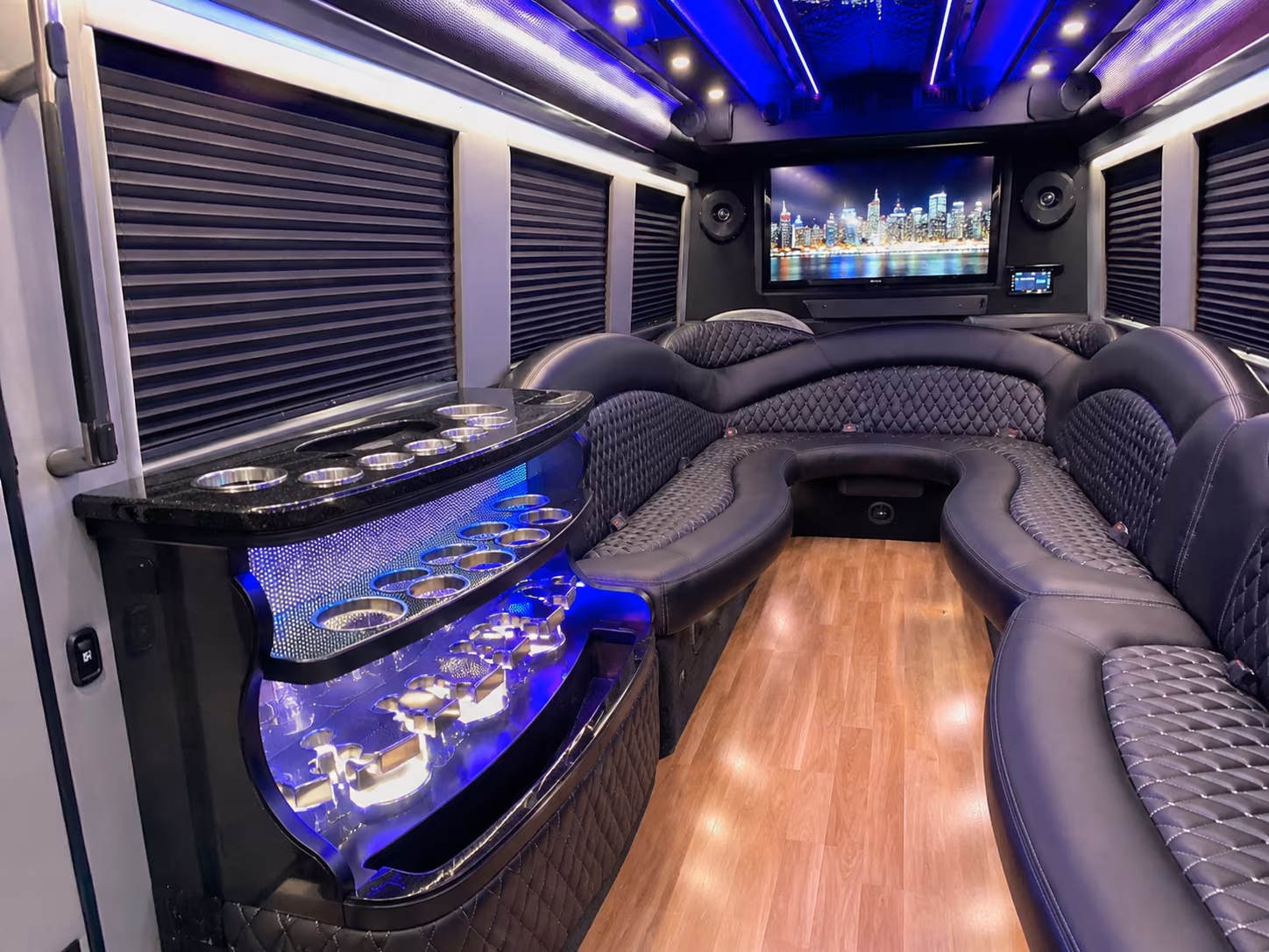 Reno Concert & Music Festival Transportation party bus interior