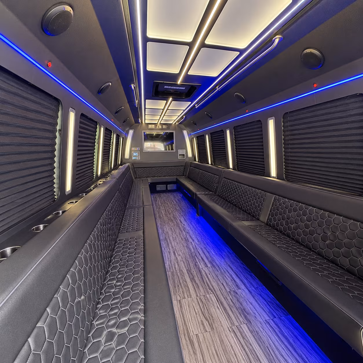 Reno Private Event Transportation party bus exterior
