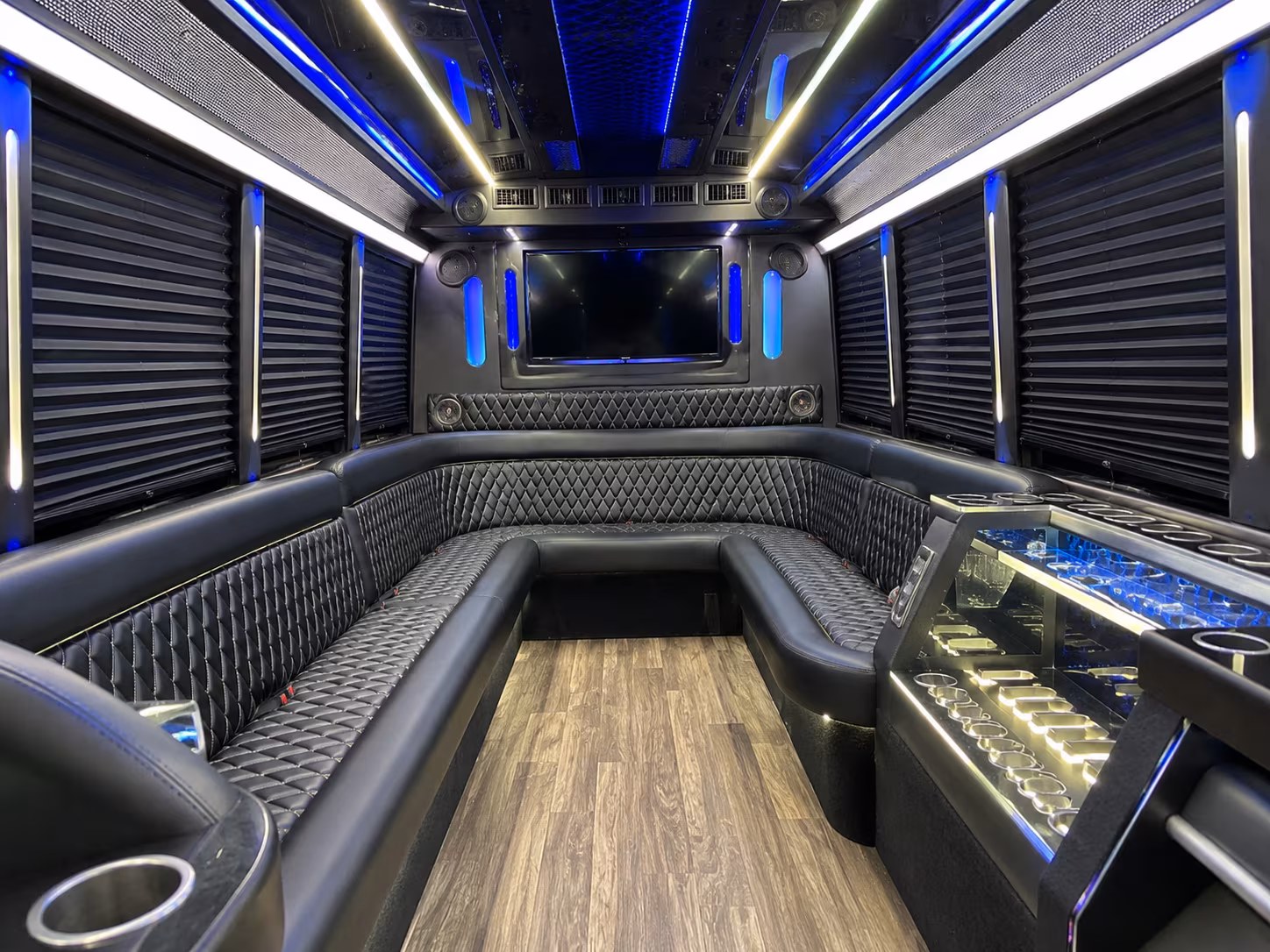 Reno Private Event Transportation party bus exterior