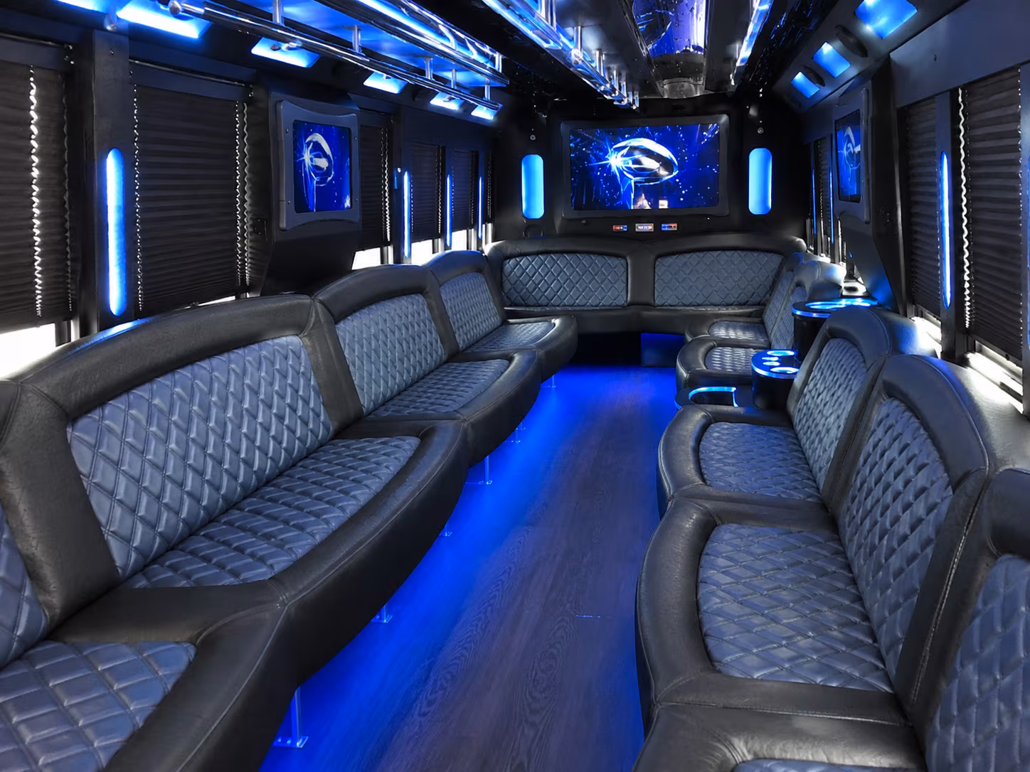 Reno Private Event Transportation party bus exterior