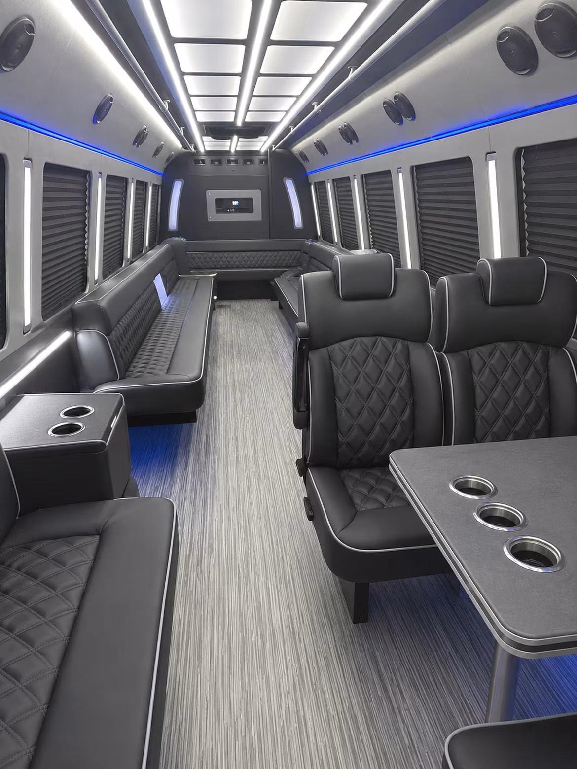 Reno Prom & Homecoming Transportation party bus interior