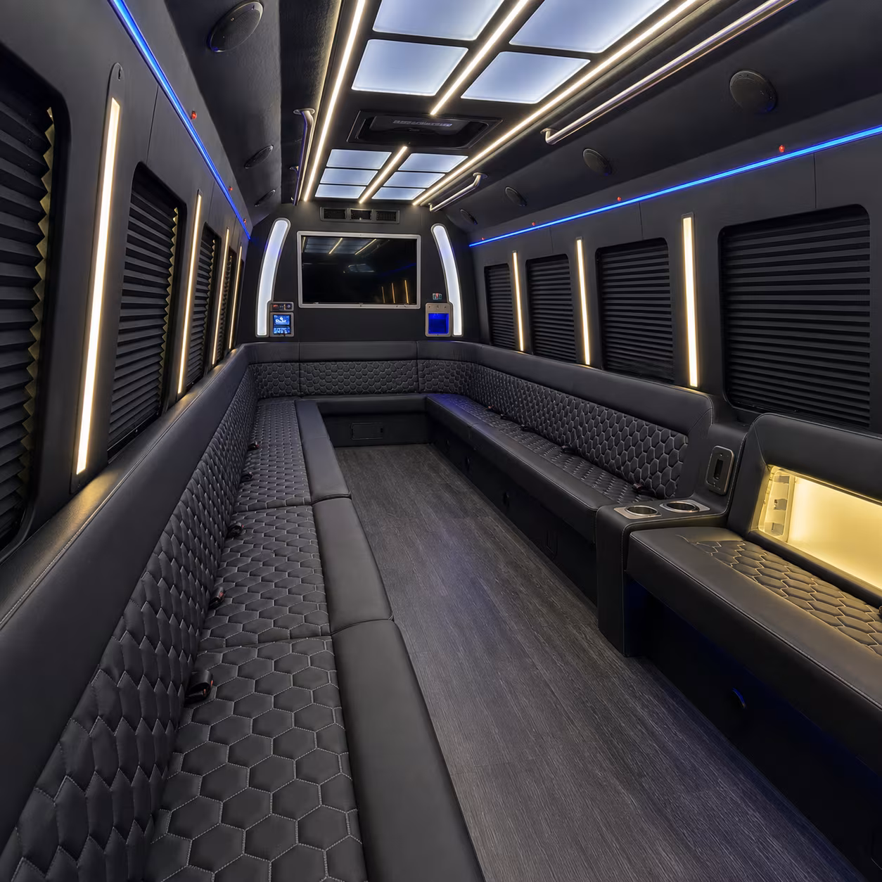 Reno Prom & Homecoming Transportation party bus exterior