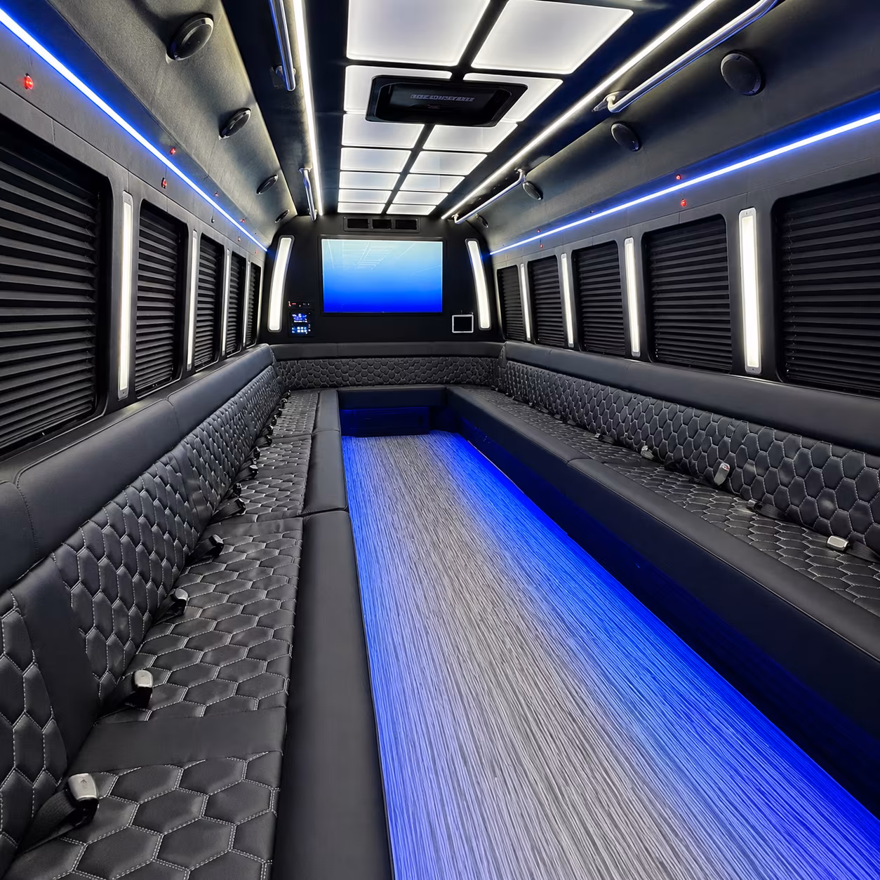 Reno Prom & Homecoming Transportation party bus exterior