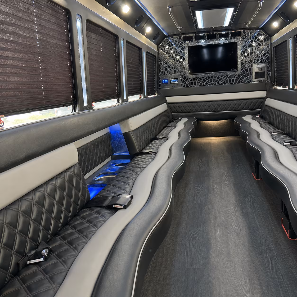 Reno Sporting Event Transportation party bus exterior