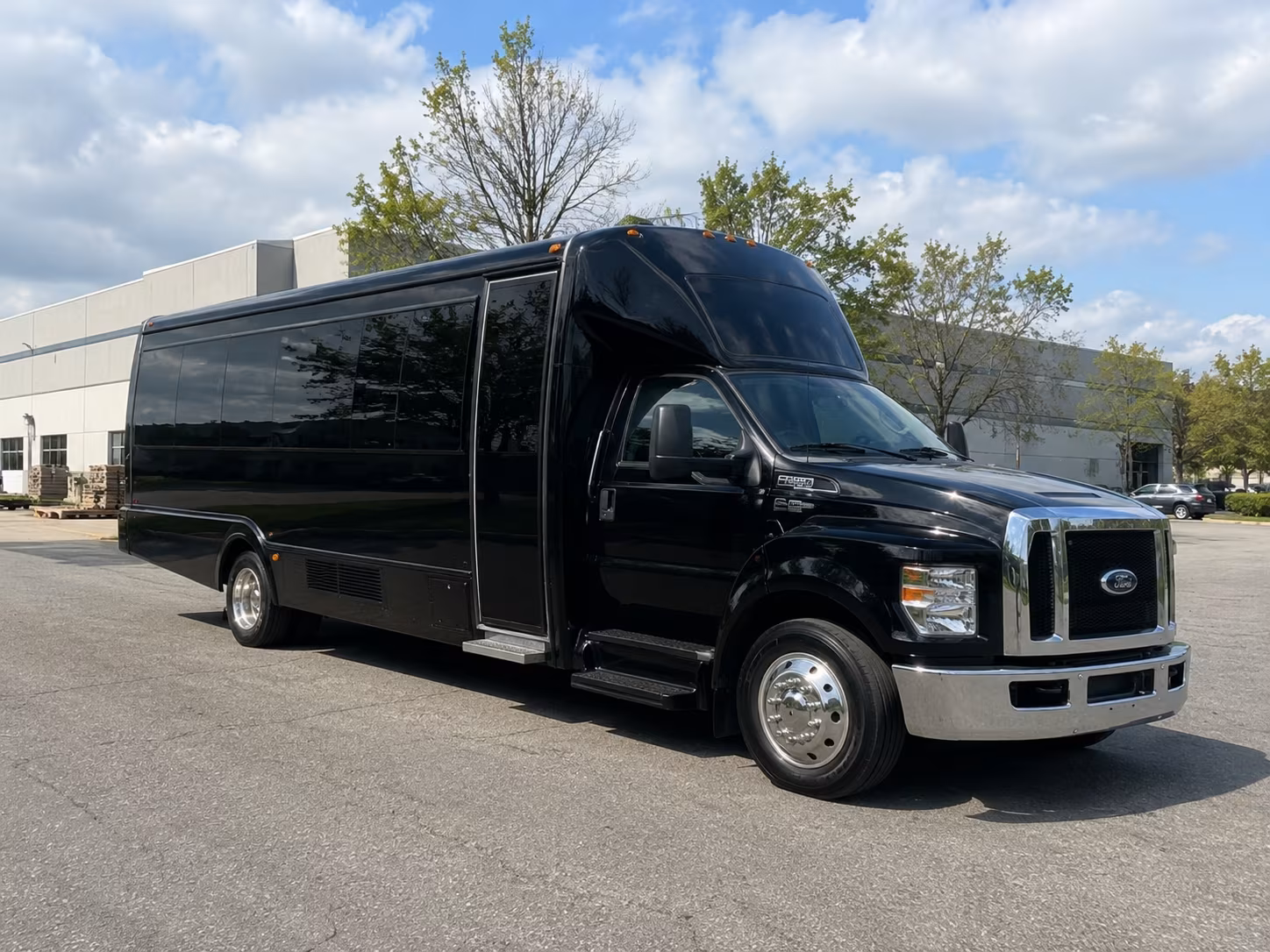 Reno Wedding Transportation party bus exterior