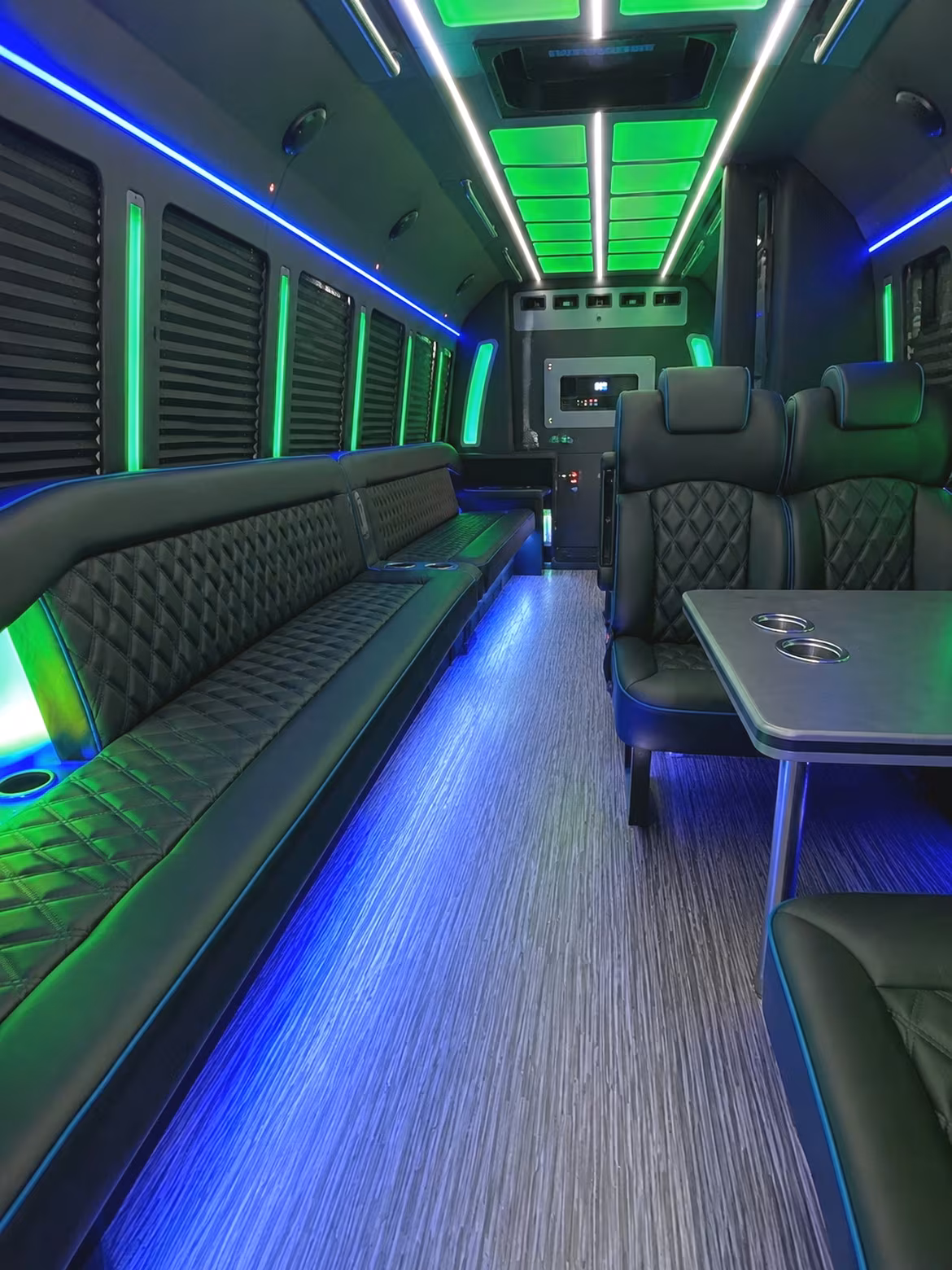 Reno Winery Tour & Pub Crawl Transportation party bus interior