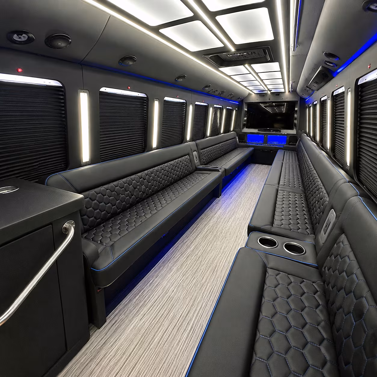 Reno Winery Tour & Pub Crawl Transportation party bus interior